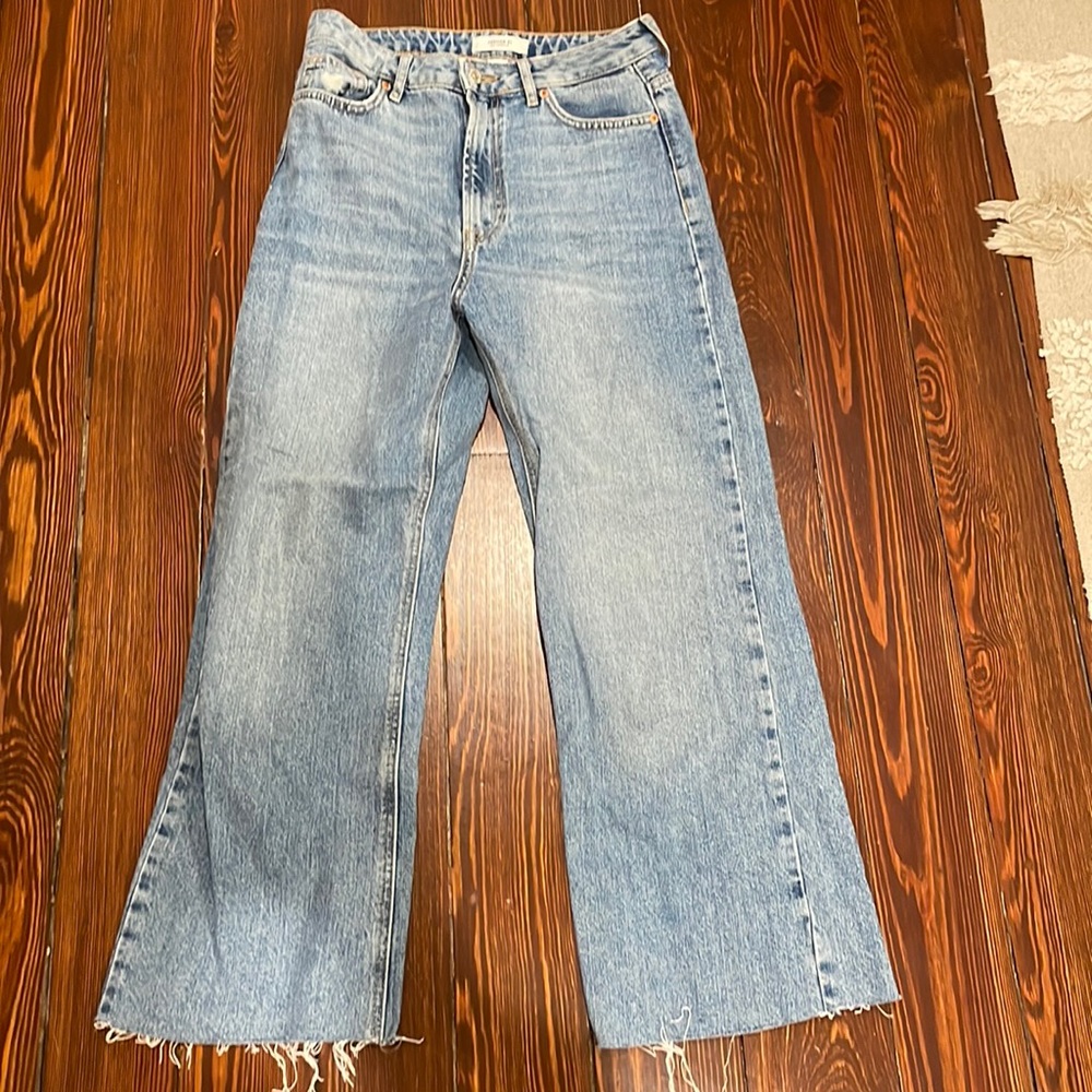 Forever 21 Flare Ankle Length Denim